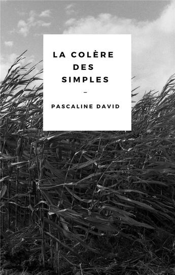 Couverture du livre « La colère des simples » de Pascaline David aux éditions Sans Escale