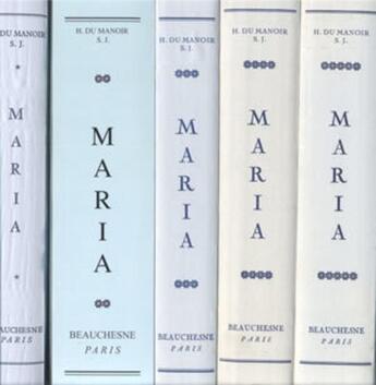 Couverture du livre « Maria - Collection complète » de Hubert Du Manoir De Juaye aux éditions Beauchesne
