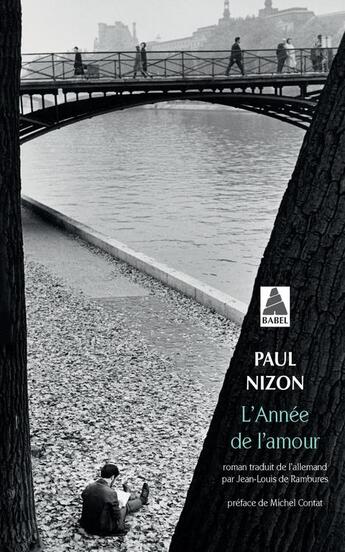 Couverture du livre « L'année de l'amour » de Paul Nizon aux éditions Actes Sud