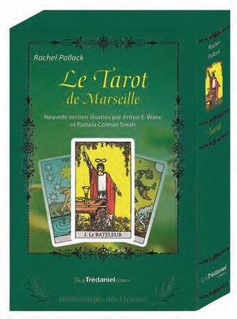 Couverture du livre « Le tarot de Marseille ; coffret » de Rachel Pollack aux éditions Guy Trédaniel