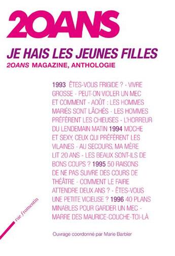 Couverture du livre « Je hais les filles ; 