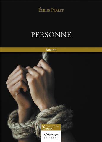 Couverture du livre « Personne » de Emilie Perret aux éditions Verone