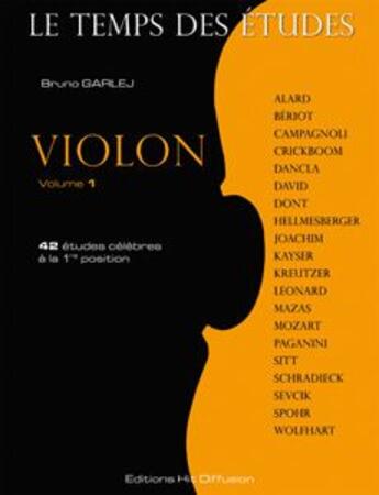 Couverture du livre « Le temps des études ; violon t.1 » de Bruno Garlej aux éditions Hit Diffusion