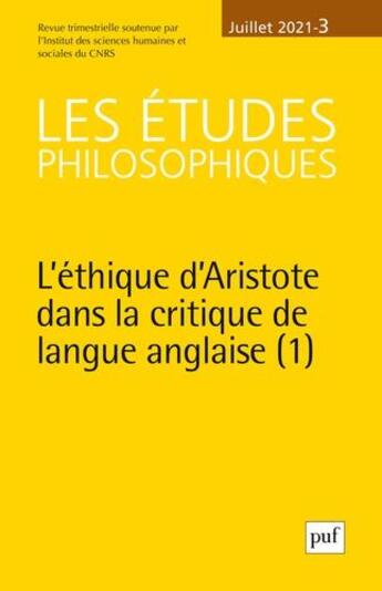 Couverture du livre « Les études philosophiques t.3 ; recherches en philosphie (édition 2021) » de  aux éditions Puf