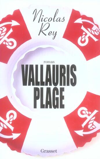 Couverture du livre « Vallauris plage » de Nicolas Rey aux éditions Grasset