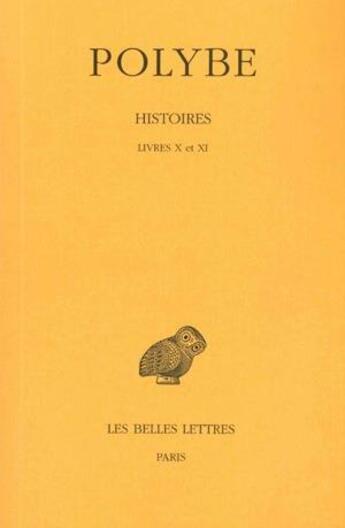 Couverture du livre « Histoires Tome 8 ; livre 10-11 » de Polybe aux éditions Belles Lettres