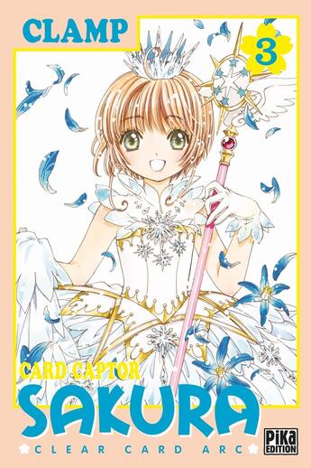 Couverture du livre « Card captor Sakura - clear card arc Tome 3 » de Clamp aux éditions Pika