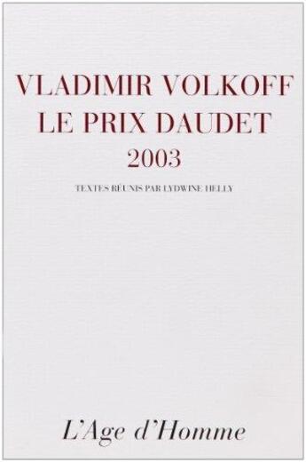 Couverture du livre « Le prix Daudet » de Vladimir Volkoff aux éditions L'age D'homme