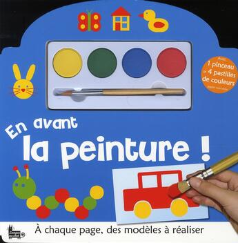 Couverture du livre « En avant la peinture ! a chaque page, des modeles a realiser » de Daume Jean-Marc aux éditions Langue Au Chat