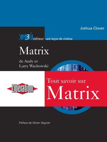 Couverture du livre « The matrix » de Joshua Clover aux éditions G3j