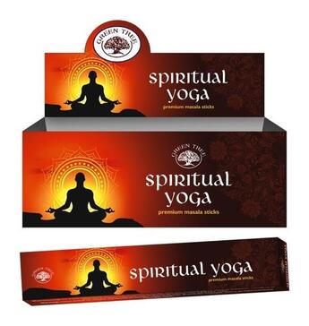 Couverture du livre « Encens green spiritual yoga 15 grammes - lot de 12 » de  aux éditions Dg-exodif