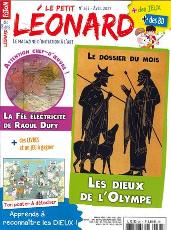 Couverture du livre « Le petit leonard n 267 - les dieux de l'olympe - avril 2021 » de  aux éditions Le Petit Leonard