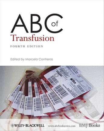 Couverture du livre « ABC of Transfusion » de Marcela Contreras aux éditions Bmj Books