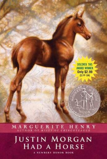 Couverture du livre « Justin Morgan Had a Horse » de Henry Marguerite aux éditions Aladdin