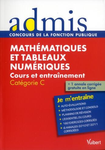 Couverture du livre « Mathématiques et tableaux numériques ; catégorie C » de Dominique Herbaut aux éditions Vuibert