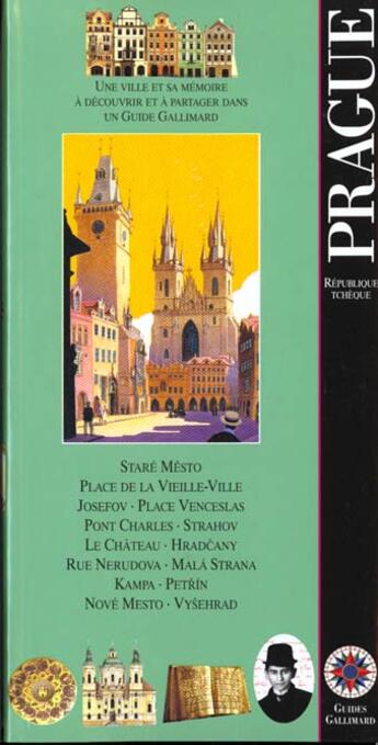 Couverture du livre « Prague republique tcheque - place de la vieille-ville, pont charles, ile de kampa, le chateau, abbay » de Collectif Gallimard aux éditions Gallimard-loisirs