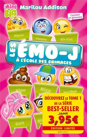 Couverture du livre « Les émo-J Tome 1 : à l'école des grimaces » de Richard Petit et Danielle Tremblay et Marilou Addison aux éditions Kennes Editions