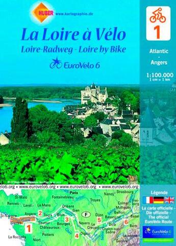 Couverture du livre « La Loire à vélo t.1 ; de l'Atlantique à Angers » de Collectif Michelin aux éditions Michelin