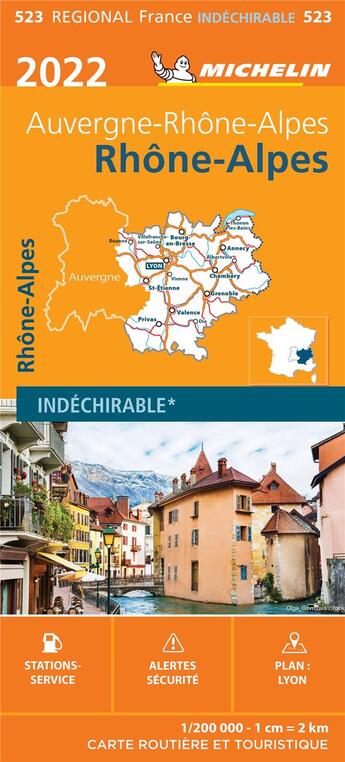 Couverture du livre « Rhone-alpes 2022 » de Collectif Michelin aux éditions Michelin