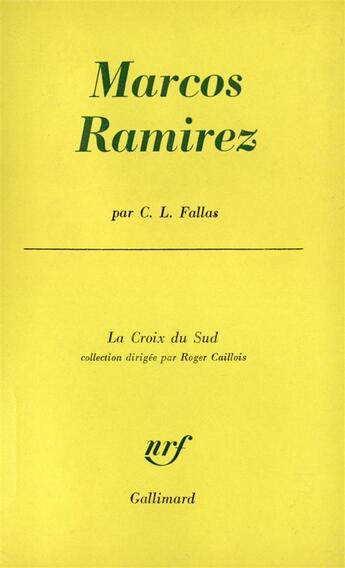 Couverture du livre « Marcos ramirez - aventures d'un enfant » de Fallas C.-L. aux éditions Gallimard
