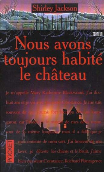 Couverture du livre « Nous Avons Toujours Habite Au Chateau » de Shirley Jackson aux éditions Pocket