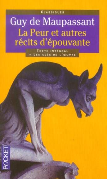 Couverture du livre « La peur et autres recits d'epouvante » de Maupassant/Gengembre aux éditions Pocket