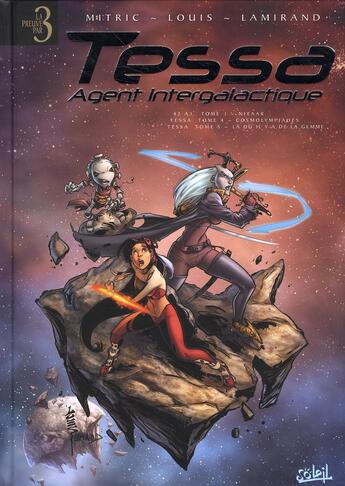 Couverture du livre « Tessa, agent intergalactique ; INTEGRALE VOL.2 ; T.4 ET T.5 ; 42 A.I. t.1 » de Louis et Nicolas Mitric aux éditions Soleil