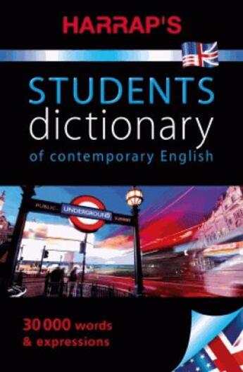 Couverture du livre « Harrap's chambers student dictionary of contemporary english » de  aux éditions Harrap's