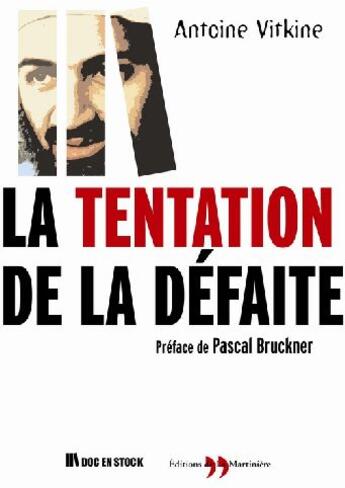 Couverture du livre « La tentation de la défaite » de Antoine Vitkine aux éditions La Martiniere