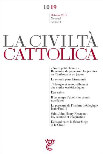 Couverture du livre « Civilta cattolica - septembre 2019 » de Sj Antonio Spadaro aux éditions Parole Et Silence