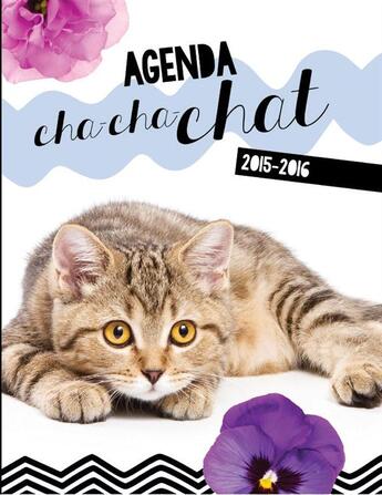 Couverture du livre « Agenda cha-cha-chat 2015-2016 » de  aux éditions Presses Aventure