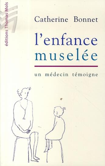 Couverture du livre « L'enfance muselée ; un médecin témoigne » de Catherine Bonnet aux éditions Thomas Mols