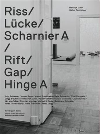 Couverture du livre « Rift gap hinge a /anglais/allemand » de Walt Heinrich Dunst aux éditions Scheidegger