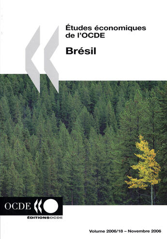 Couverture du livre « Brésil ; études économiques de l'OCDE t.18 ; novembre 2006 » de  aux éditions Ocde