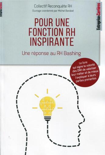 Couverture du livre « Pour une fonction RH inspirante » de Michel Barabel aux éditions Entreprise Et Carrieres