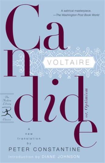 Couverture du livre « Voltaire candide » de Voltaire aux éditions Random House Us