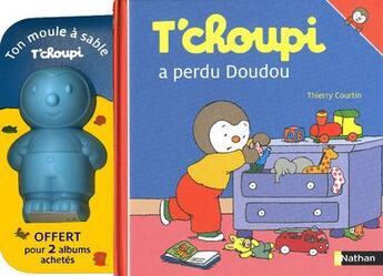 Couverture du livre « T'choupi : coffret : T'choupi a perdu Doudou » de Thierry Courtin aux éditions Nathan