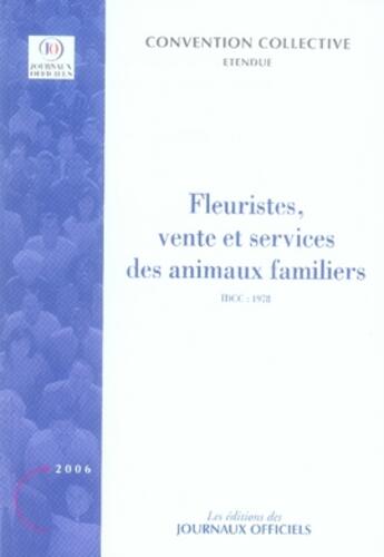 Couverture du livre « Fleuristes, vente et services des animaux familiers » de  aux éditions Documentation Francaise