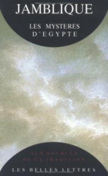 Couverture du livre « Les Mystères d'Egypte » de Jamblique aux éditions Belles Lettres