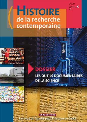 Couverture du livre « Histoire de la recherche contemporaine 2021 » de  aux éditions Cnrs