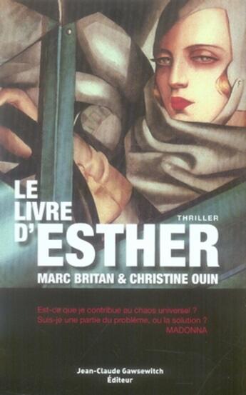 Couverture du livre « Le livre d'esther » de Brittan/Ouin aux éditions Jean-claude Gawsewitch