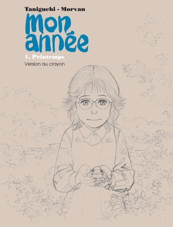 Couverture du livre « Mon année ; coffret Tome 1 à Tome 4 ; printemps » de Jean-David Morvan et Jiro Taniguchi aux éditions Dargaud