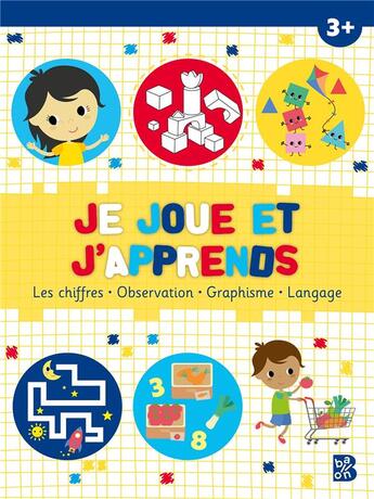 Couverture du livre « Je joue et j'apprends 3+ » de  aux éditions Le Ballon