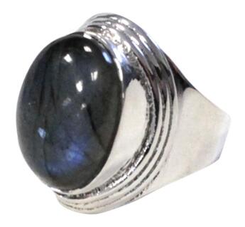 Couverture du livre « Bague baroque argent - manika - labradorite - t54 » de  aux éditions Dg-exodif