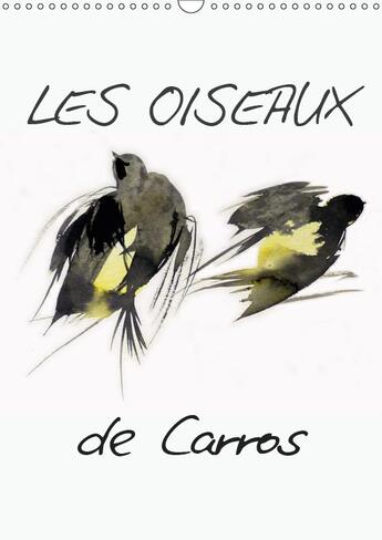 Couverture du livre « Oiseaux aquarelles calendrier » de Belaubre Freder aux éditions Calvendo