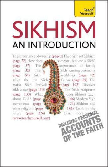 Couverture du livre « Sikhism - An Introduction: Teach Yourself » de Cole Owen aux éditions Hodder Education Digital