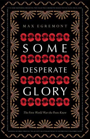 Couverture du livre « Some Desperate Glory » de Egremont Max aux éditions Pan Macmillan