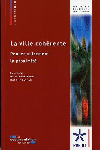 Couverture du livre « La ville cohérente » de  aux éditions Documentation Francaise