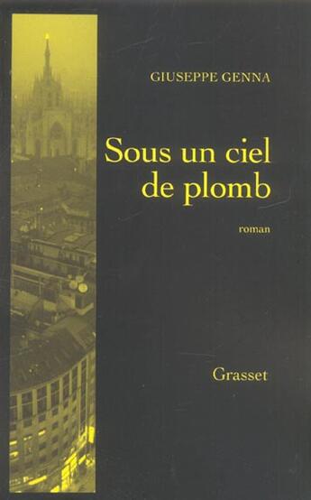 Couverture du livre « Sous un ciel de plomb » de Genna-G aux éditions Grasset