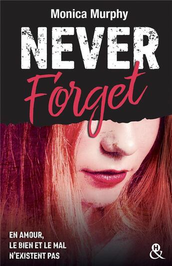 Couverture du livre « Never forget » de Monica Murphy aux éditions Harlequin